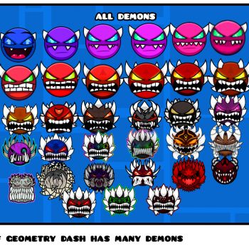 Thumbnail game - Geometry Dash Demons
